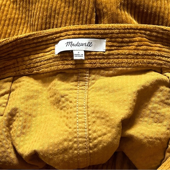 NWOT Madewell Corduroy A-Line Mini Skirt: Patch Pocket Edition size 2 - Picture 5 of 6